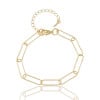 Pulseira Elos Ovais 6mm Banhado a Ouro 18K