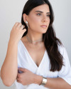 Gargantilha Elos Ovais 6mm Ródio Branco