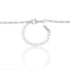 Gargantilha Elos Retos 2 mm Ródio Branco - 45 CM