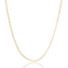 Gargantilha Longa Grumet 3mm Banhado a Ouro 18K
