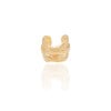 Piercing Entrelaçado Liso Banhado a Ouro 18K