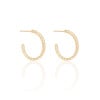 Brinco Argola Torcida 2 cm Banhado a Ouro 18K