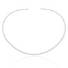 Aro Torcido 3mm Ródio Branco