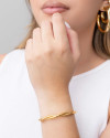 Bracelete Fios Entrelaçados Lisos 6 mm Banhado a Ouro 18K