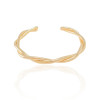 Bracelete Fios Entrelaçados Lisos 6 mm Banhado a Ouro 18K