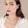 Ear Cuff Gotas Zircônia Ródio Branco