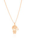 Gargantilha Filho Menino Cravejado Cristal Banhado a Ouro 18K - 45 cm