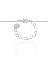 Gargantilha Filho Menina Cravejado Cristal Ródio Branco - 45 cm