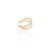 Piercing Dois Filetes Banhado a Ouro 18K