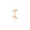Piercing Liso Dois Filetes Banhado a Ouro 18K
