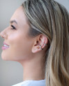Piercing Liso Dois Filetes Ródio Branco