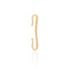 Piercing Transversal Liso Banhado a Ouro 18K