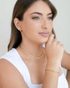 Ear Hook Liso Banhado a Ouro 18K
