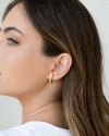 Ear Hook Liso Banhado a Ouro 18K