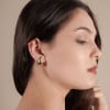 Brinco Gota Lisa 2.6 cm Banhado a Ouro 18K