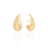 Brinco Gota Lisa 2.6 cm Banhado a Ouro 18K