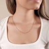 Gargantilha Americana 1.5 mm Banhado a Ouro 18K