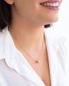 Gargantilha Veneziana Bolinha 10mm Banhado a Ouro 18K