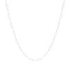 Gargantilha Longa Elos 3 mm Ródio Branco