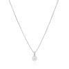 Gargantilha Veneziana Gota Cristal Ródio Branco