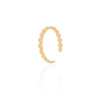 Anel Falange Plaquinhas Redondas Tamanho 14 Banhado a Ouro 18K