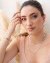 Gargantilha Fígaro 4 mm Ródio Branco