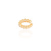 Piercing Corações Cravejados Cristal e Lisos Banhado a Ouro 18K
