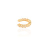 Piercing Corações Lisos e Cravejado Cristal Banhado a Ouro 18K
