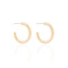 Brinco Argola Tubo Liso 2.2 cm Banhado a Ouro 18K