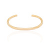 Bracelete Tubo Liso Banhado a Ouro 18K