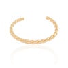 Bracelete Torcido 5 mm Banhado a Ouro 18K