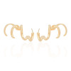 Ear Cuff Quatro Filetes Banhado a Ouro 18K
