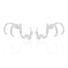 Ear Cuff Quatro Filetes Ródio Branco