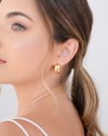 Brinco Argola Abaulada Lisa 2 cm Banhado a Ouro 18K