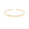 Bracelete Liso Flat Banhado a Ouro 18K