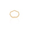 Anel Ondas Liso Tamanho 17 Banhado a Ouro 18K