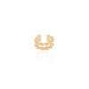 Piercing Dois Filetes Bolinhas Banhado a Ouro 18K