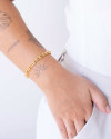 Pulseira Elos em U Banhado a Ouro 18K