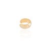 Piercing Argola Abaulado Liso Banhado a Ouro 18K