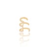 Piercing Três Filetes Lisos Banhado a Ouro 18K