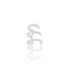 Piercing Três Filetes Lisos Ródio Branco