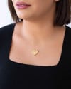 Gargantilha Nylon Pingente Coração Banhado a Ouro 18K