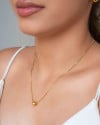 Gargantilha Veneziana Bolinha 8 mm Banhado a Ouro 18K