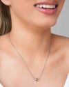 Gargantilha Veneziana Bolinha 8 mm Ródio Branco