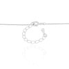 Gargantilha Veneziana Pingente Bola 8 mm Ródio Branco