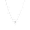Gargantilha Veneziana Bolinha 8 mm Ródio Branco