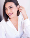 Gargantilha Longa Bolinhas Diamantadas Banhado a Ouro 18K