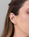 Piercing Quatro Filetes Liso Banhado a Ouro 18K