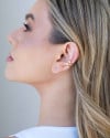 Piercing Dois Filetes Liso Banhado a Ouro 18K