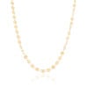 Gargantilha Plaquinhas Redondas Flat Banhado a Ouro 18K